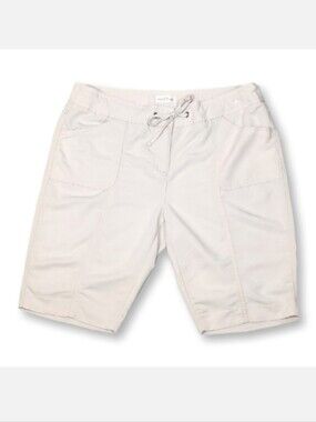 Northern Reflections Bermuda Shorts Lightweight Beige Womens Plus Size 18
